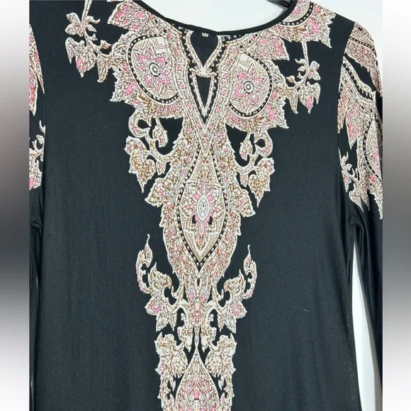 LASCANA Women's paisley pattern Lace Up Dress Tie size 42 US 12 - Picture 7 of 10